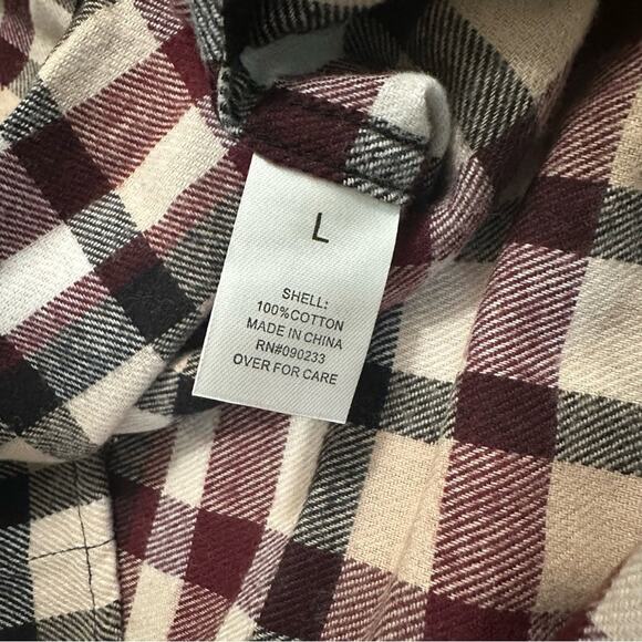 NWT! Men’s PacSun Plaid Button-Down Shirt, 100% Cotton, Western, Large - Picture 6 of 9